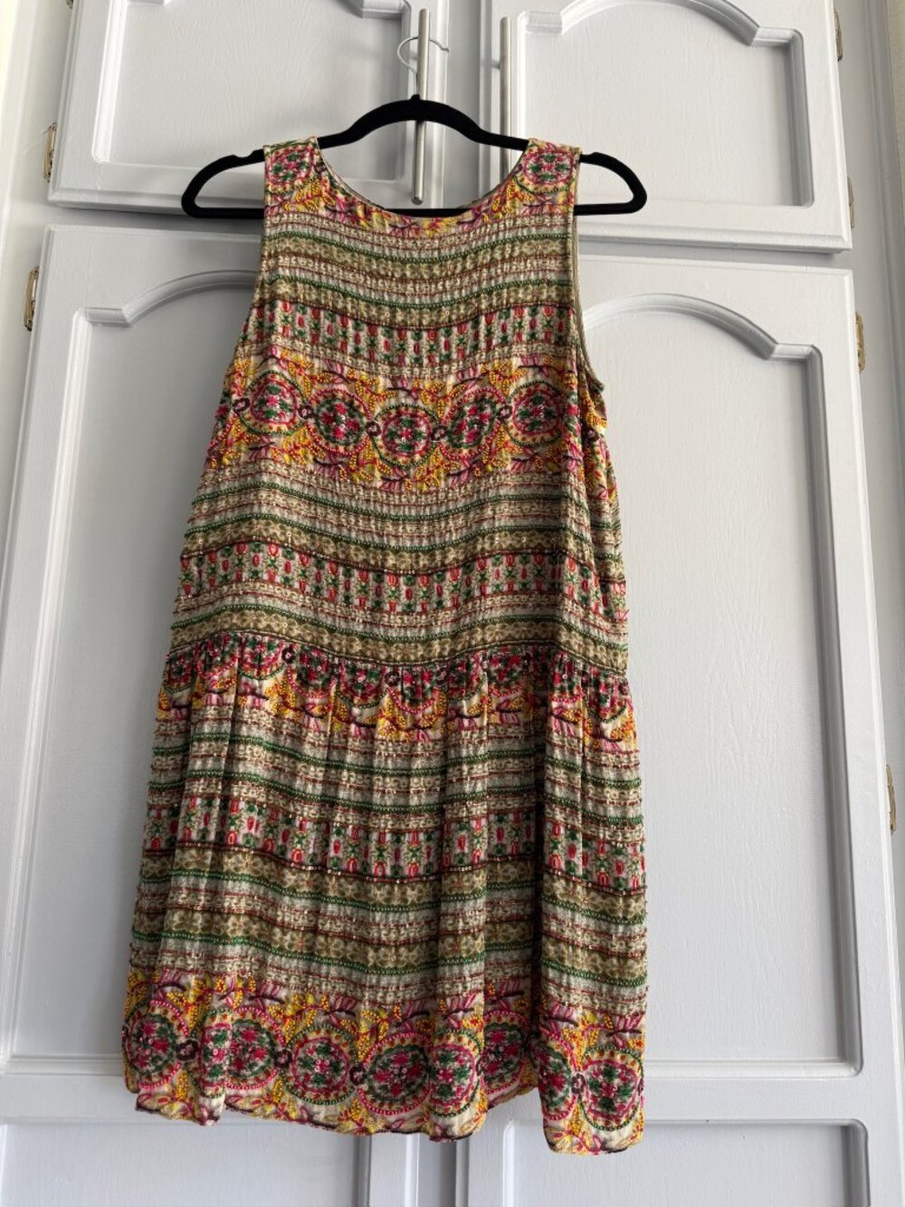 Hemant & Nandita Pink Floral Boho Dress 8